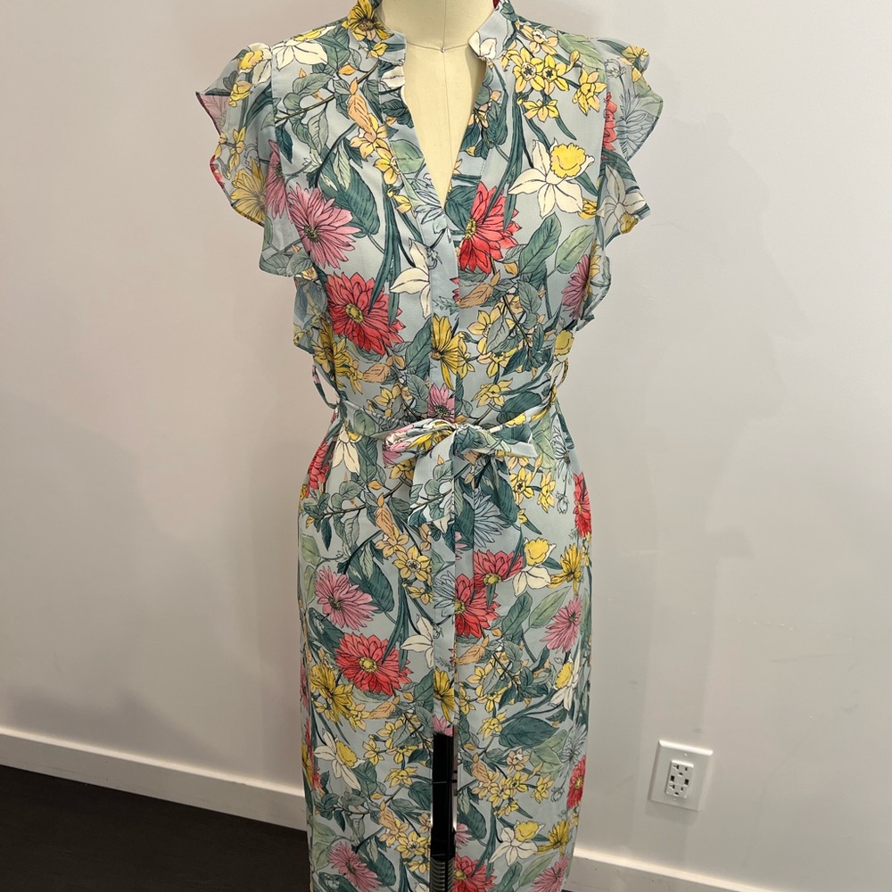 Zara Basic Floral Print Dress
